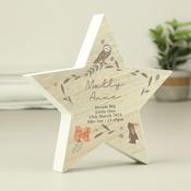 Personalised Woodland Animal Star Ornament - ForYou.ie image