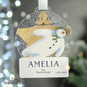 Personalised The Snowman Acrylic Decoration - ForYou.ie image