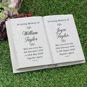 Personalised Couples In Loving Memory Resin Book - ForYou.ie