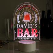 Personalised Welcome To... Bar LED Colour Changing Night Light - ForYou.ie