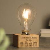 Personalised Home Wooden Bulb Light - ForYou.ie