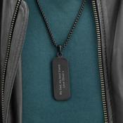 Personalised Men's Tyretread Stone Necklace - ForYou.ie