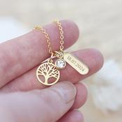 Personalised Tree of Life Charms Necklace - ForYou.ie