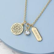 Personalised Mandala Charms Necklace - ForYou.ie