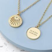 Personalised Sunburst Necklace - ForYou.ie