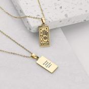 Personalised Fortune Tarot Card Necklace - ForYou.ie