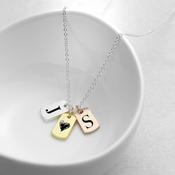 Personalised Me and You Mini Tag Necklace - ForYou.ie