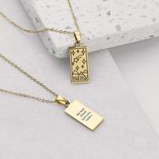 Personalised Star Tarot Card Necklace - ForYou.ie