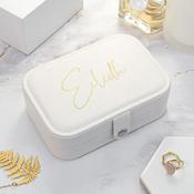 White Glitter Jewellery Case - ForYou.ie