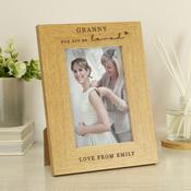 Personalised You Are So Loved 6x4 Oak Finish Photo Frame - ForYou.ie image