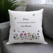 Personalised Wild Flowers Cushion - ForYou.ie image