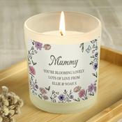 Personalised Wild Flowers Candle Jar - ForYou.ie image
