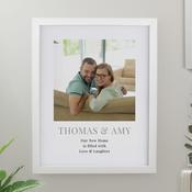Personalised Square Photo Upload White Poster Frame - ForYou.ie image