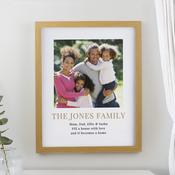 Personalised Square Photo Upload Oak Poster Frame - ForYou.ie image
