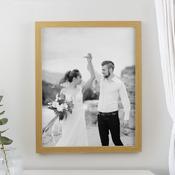 Personalised Photo Upload Oak Poster Frame - ForYou.ie image