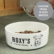Personalised Dog Breed Feeding Bowl - ForYou.ie image