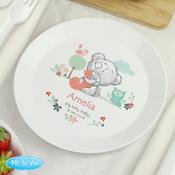 Personalised Tiny Tatty Teddy Woodland Animal Plastic Plate - ForYou.ie image