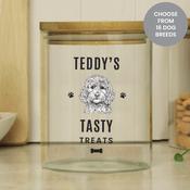 Personalised Dog Breed Glass Treat Jar - ForYou.ie image