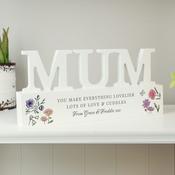 Personalised Wild Flowers Mum Ornament - ForYou.ie image