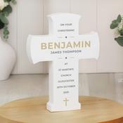 Personalised Wooden Cross Ornament - ForYou.ie