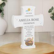 Personalised Noahs Ark Cross Wooden Ornament - ForYou.ie
