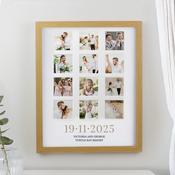 Personalised Special Date Oak Multi Photo Frame - ForYou.ie image