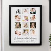 Personalised Grandchildren Black Multi Photo Frame - ForYou.ie image