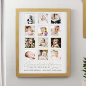 Personalised Grandchildren Oak Multi Photo Frame - ForYou.ie image