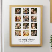Personalised Family Oak Multi Photo Frame - ForYou.ie image