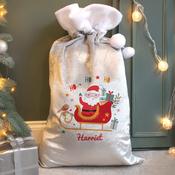 Personalised Santa Sleigh Christmas Sack - ForYou.ie
