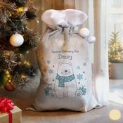 Personalised Polar Bear Christmas Sack - ForYou.ie