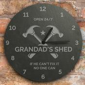Personalised Tools Slate Clock - ForYou.ie