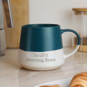 Personalised Blue Speckled Ceramic Mug - ForYou.ie image