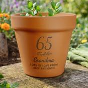 Personalised Big Age Terracotta Plant Pot - ForYou.ie image