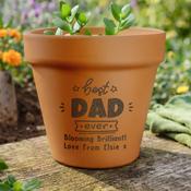 Personalised Best Ever Terracotta Plant Pot - ForYou.ie image