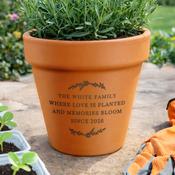 Personalised Free Text Terracotta Plant Pot - ForYou.ie image