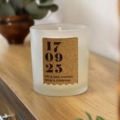 Personalised Anniversary Cork Label Candle Jar - ForYou.ie image