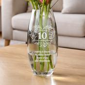 Personalised Anniversary Wreath Bullet Vase - ForYou.ie image