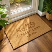 Personalised Ornate Rectangle Indoor Doormat - ForYou.ie image