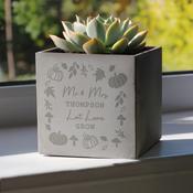 Personalised Pumpkin Concrete Plant Pot - ForYou.ie image