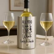 Personalised Love &amp; Wine Cooler - ForYou.ie image