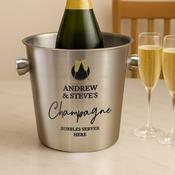 Personalised Flutes Stainless Steel Ice Bucket - ForYou.ie image