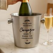 Personalised Free Text Stainless Steel Ice Bucket - ForYou.ie image