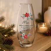 Personalised Poinsettia Bullet Vase - ForYou.ie image