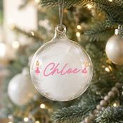 Personalised Fairy White Feather Bauble - ForYou.ie image