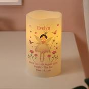Personalised Fairy Princess Night Light LED Candle - ForYou.ie image