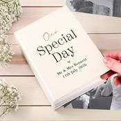 Personalised Black &amp; Gold Free Text 6x4 Album - ForYou.ie image