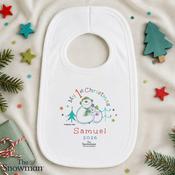 Personalised The Snowman My 1st Christmas Bib - ForYou.ie image