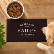 Personalised Reserved For Pet Bowl Mat - ForYou.ie image