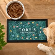 Personalised Christmas Pet Bowl Mat - ForYou.ie image